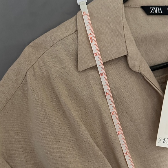 Zara linen belted dress - Picture 5 of 6